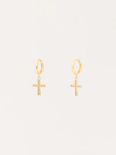 Michelle McDowell Dalia Cross Earrings