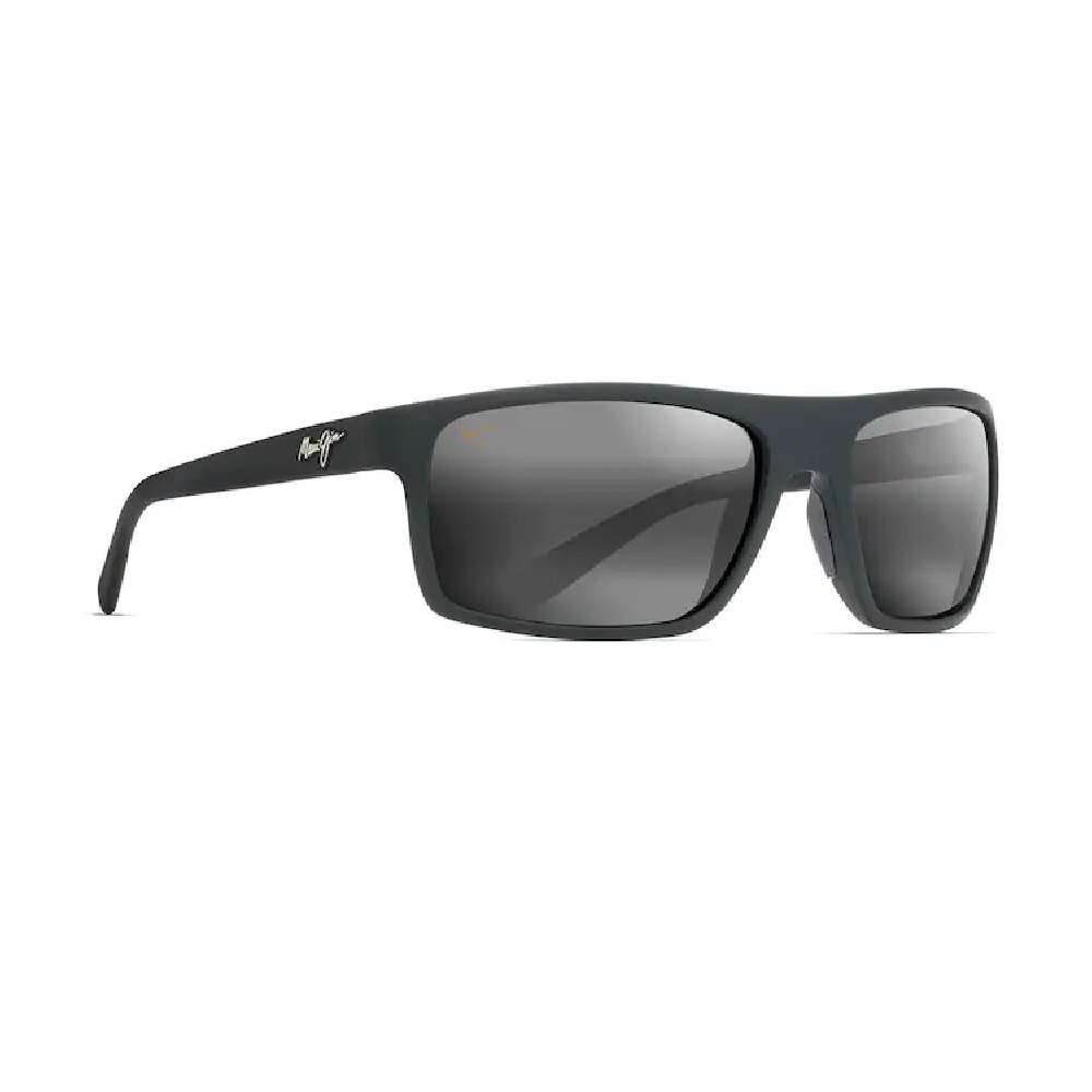Maui Jim Byron Bay Polarized Sunglasses – Matte Black Rubber Frame/Neutral Grey