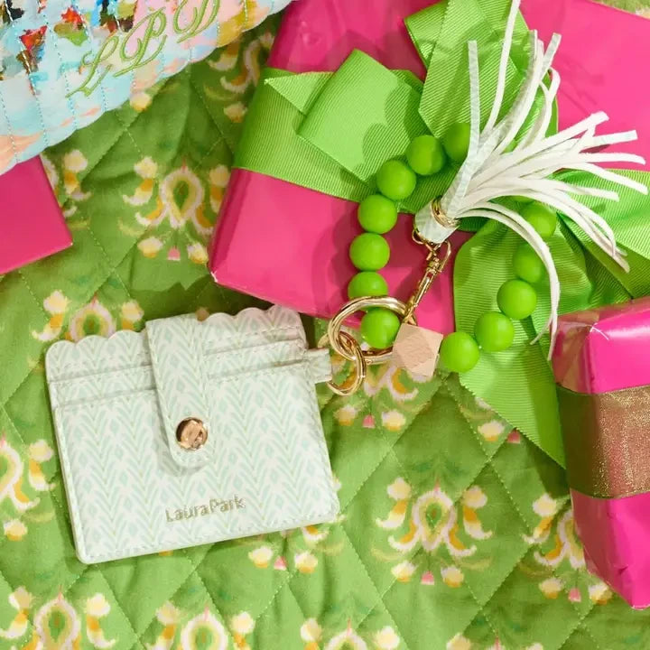 Laura Park Petite Frond Mint Wristlet Wallet