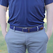 Roostas Men's The Pebble Beach Woven Stretch Belt