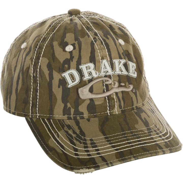 Drake Distressed 6-Panel Ball Cap
