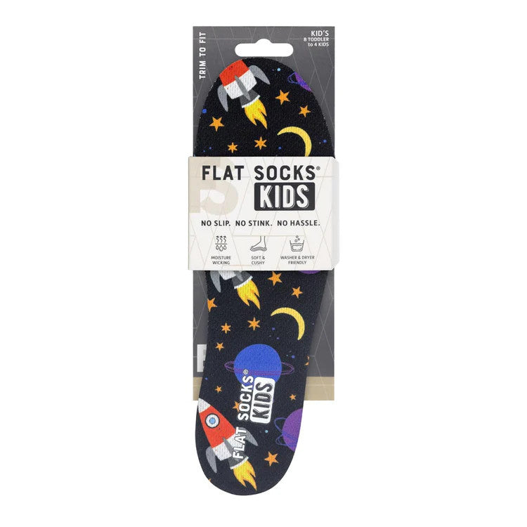 Flat Socks Kids 8T-4 - Outerspace