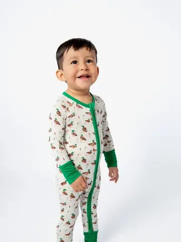 Goosies Mallard Drake Ducks-Convertible Zip PJs