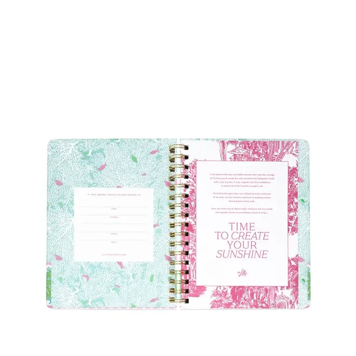 Lilly Pulitzer 17 Month Monthly Agenda - Fantastical