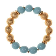 Jane Marie Baby Blue Beaded Stretch Bracelet