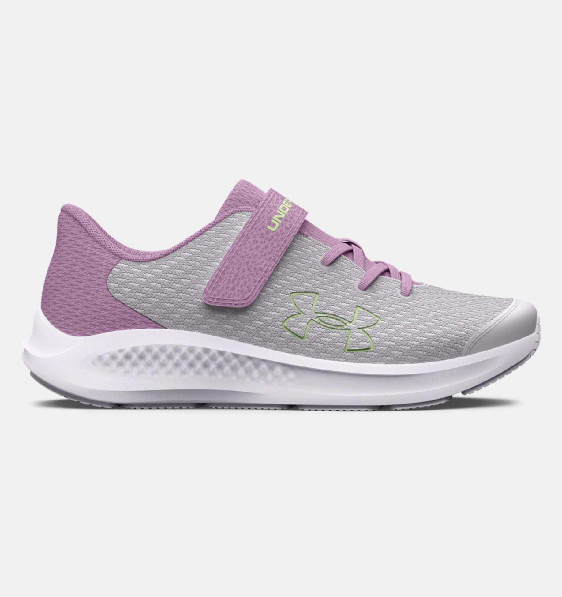 Under Armour Girls' Pre-School Pursuit 3 AC Big Logo Running Shoes
