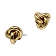 What's Hot Gold Knotted Stud Earrings