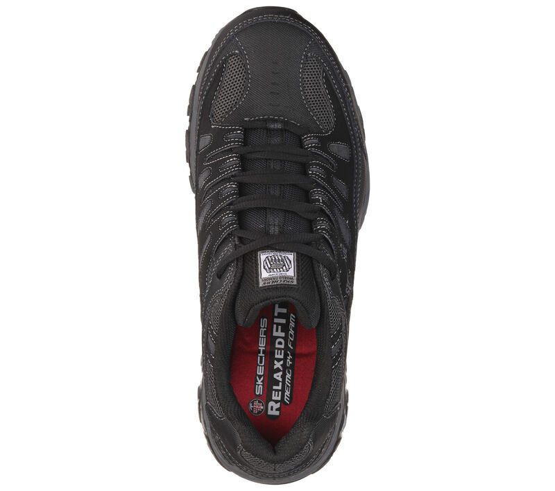 Skechers Men's Work Relaxed Fit: Cankton ST - Black/Charcoal