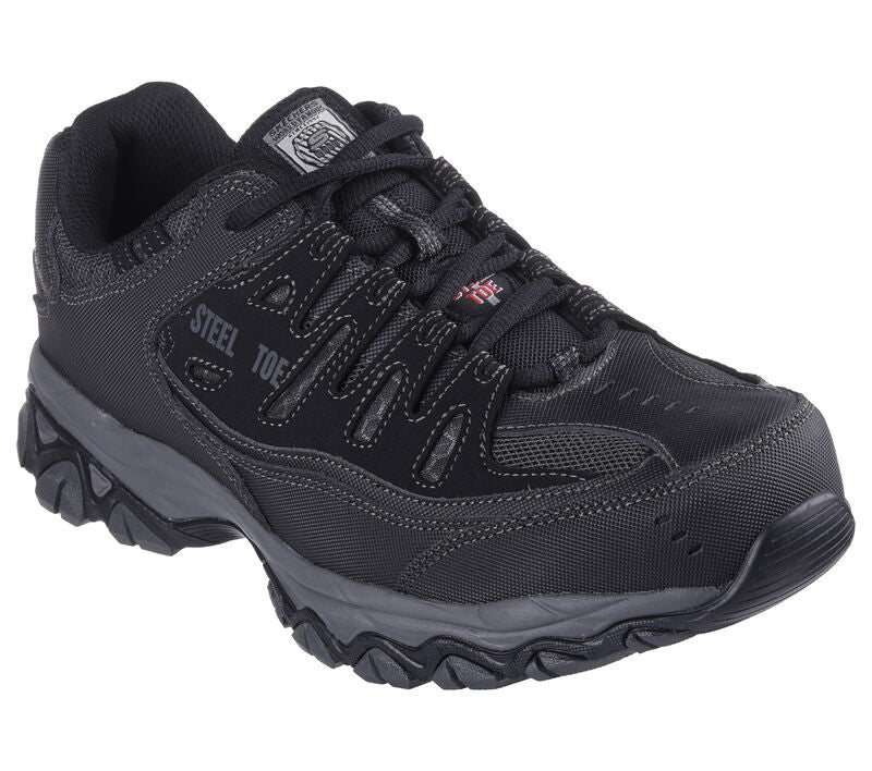 Skechers Men's Work Relaxed Fit: Cankton ST - Black/Charcoal