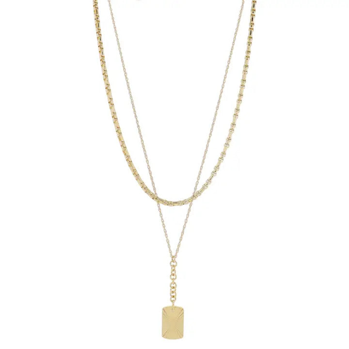 Jane Marie 16", 18" Set of 2, Chains & Y-Drop Necklace