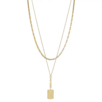 Jane Marie 16", 18" Set of 2, Chains & Y-Drop Necklace