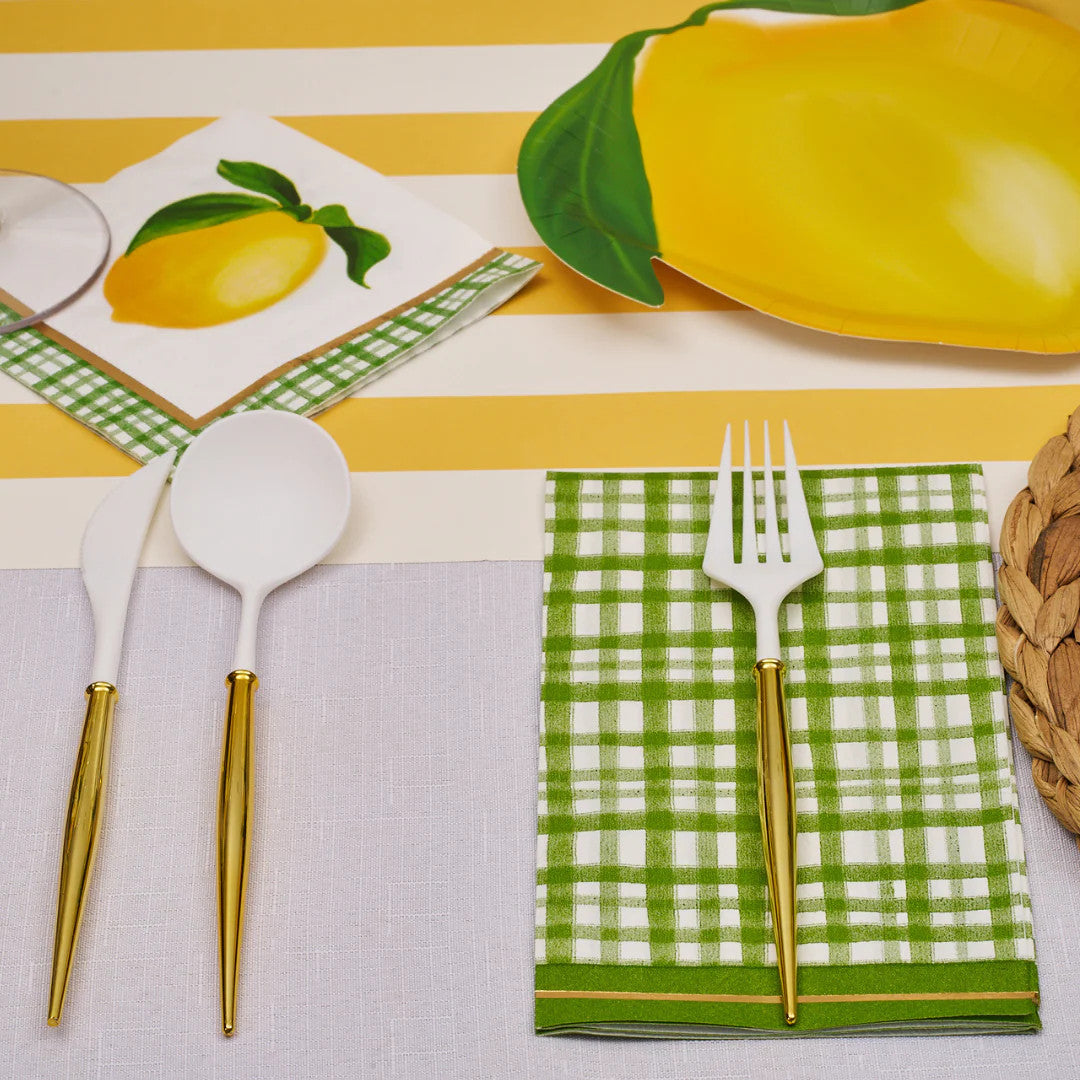 Sophistiplate Guest Towel Lemon and Stem 3 Ply - 20pk