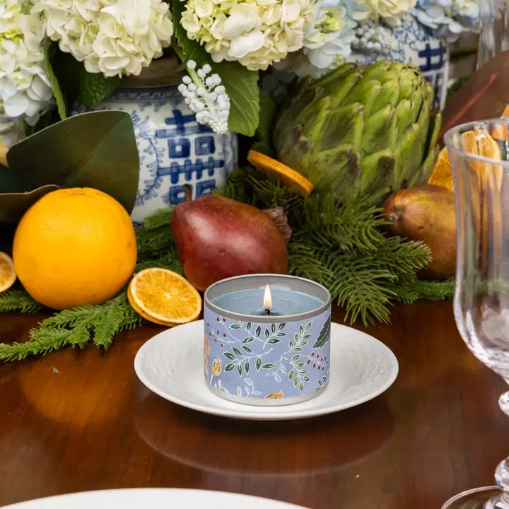 Greenleaf Laurel Grove Tin Candle