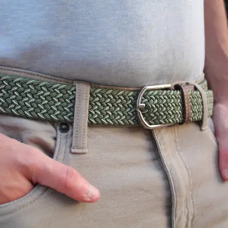 Roostas Men's The Cypress Woven Elastic Stretch Belt