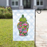 The Navy Knot Spring Garden Flag - Spring Urn