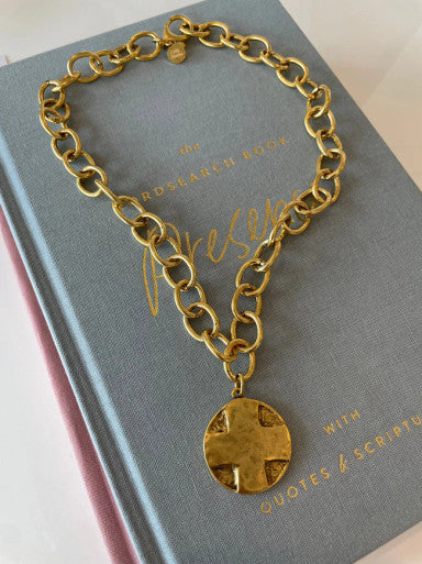 Cola Stacks Gold Lord's Prayer Necklace