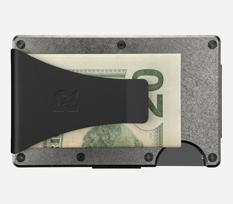 The Ridge Wallet Stonewashed Titanium - Money Clip