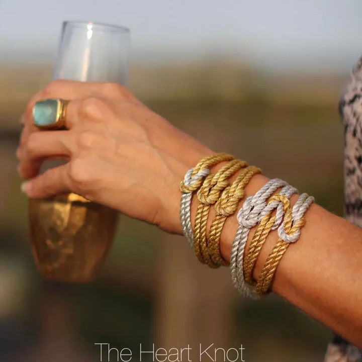 The Heart Knot Silver Small Love Knot Bracelet