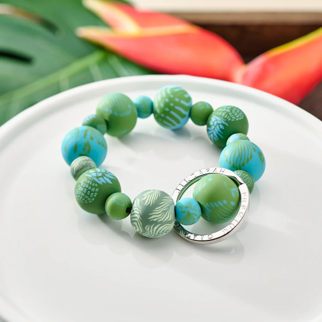 Jilzarah Tropical Green Wrist Keychain