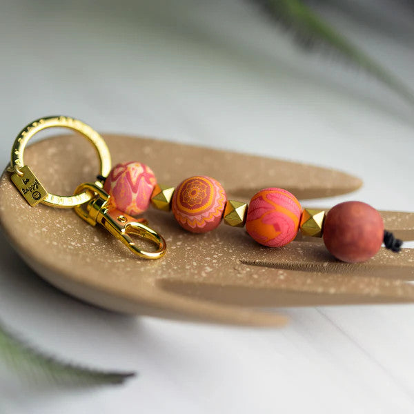 Jilzarah Savannah Red 4-Ball Keychain