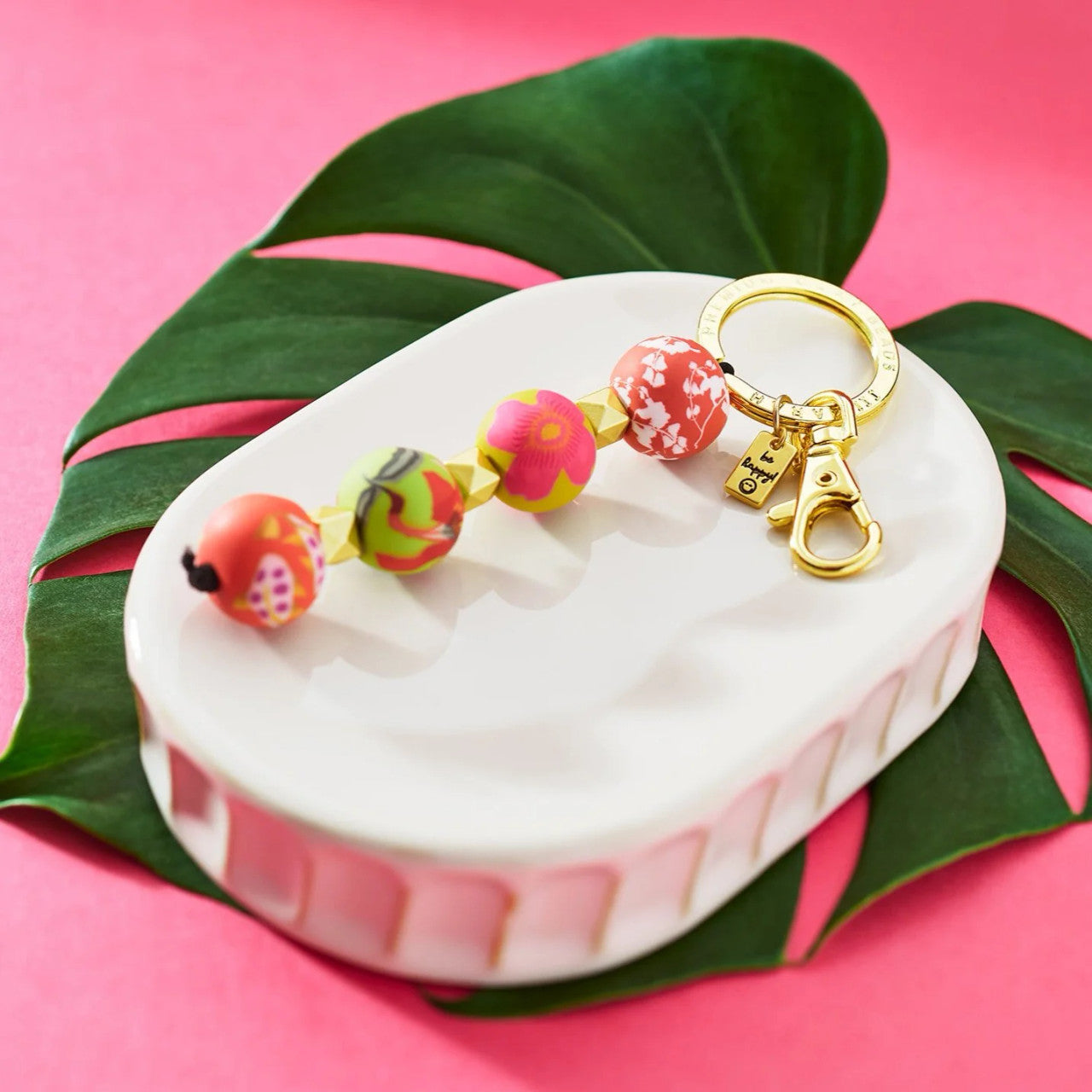 Jilzarah Canary Gold 4-Ball Keychain