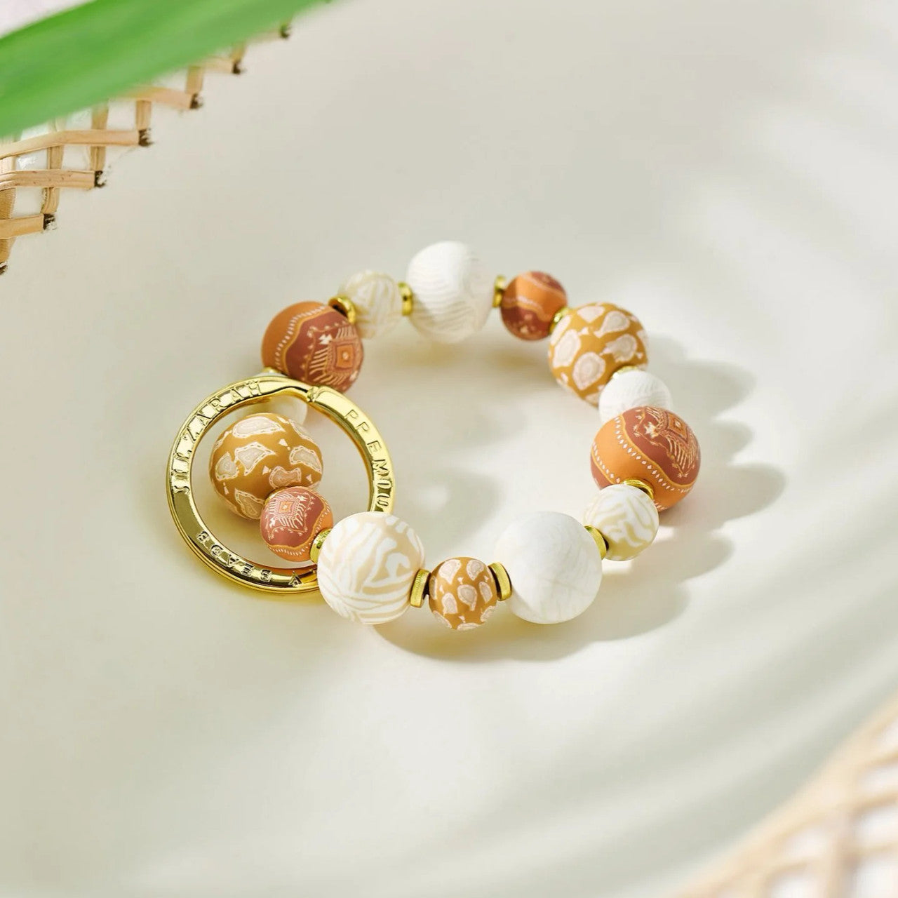 Jilzarah Sahara Small Bead Wrist Keychain