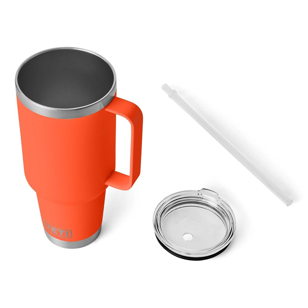 Yeti Rambler 42oz Straw Mug - Papaya