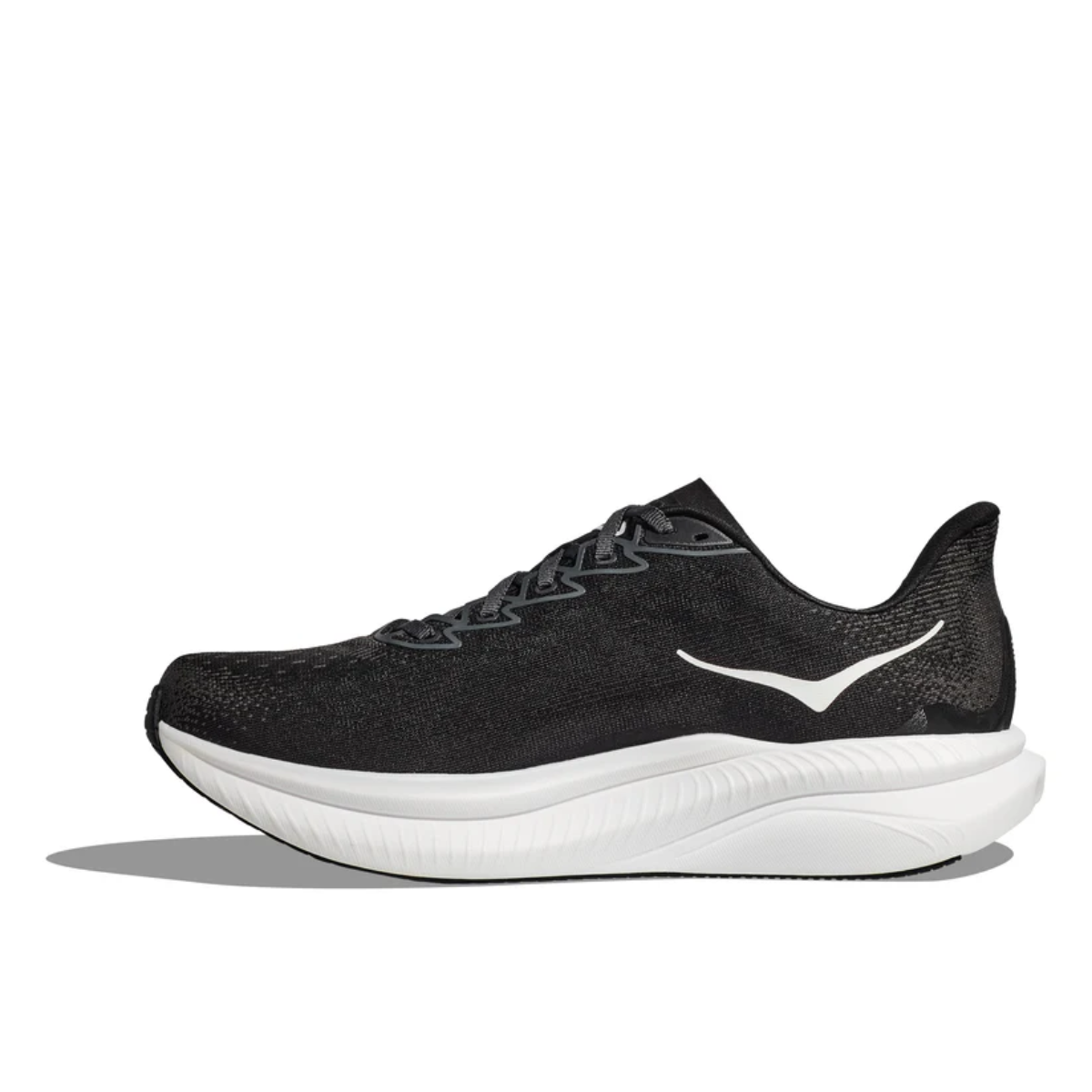 Hoka Mach 6 Men's Running Shoes Wide - Black/White