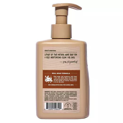 Dr. Squatch Wood Barrel Bourbon Hand Soap