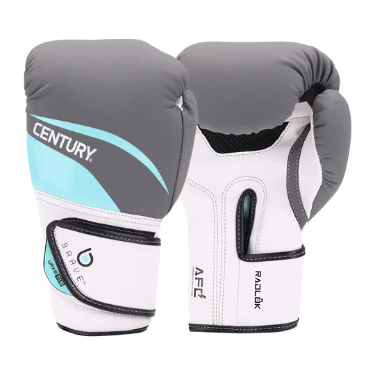 Century Martial Arts Brave Women's Boxing Gloves - White/Teal