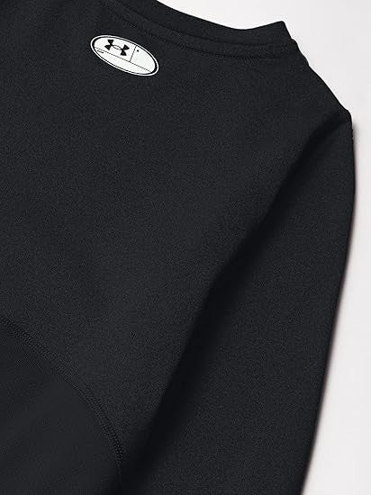 Under Armour Boys ColdGear Long Sleeve Shirt - Black/White