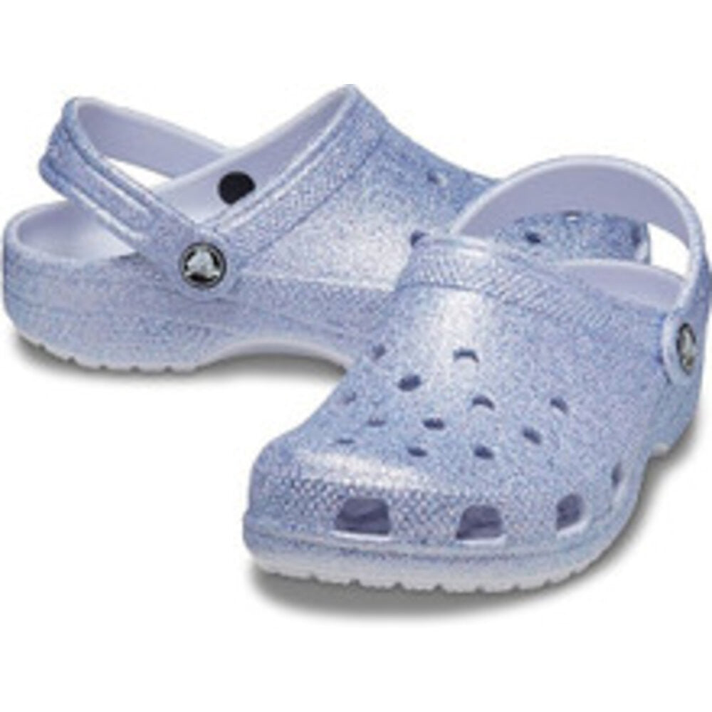 Crocs Kids' Classic Glitter Clog - Frosted Glitter