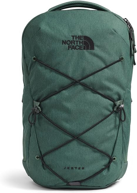 The North Face Jester Backpack - Duck Green Dark Heather/TNF Black
