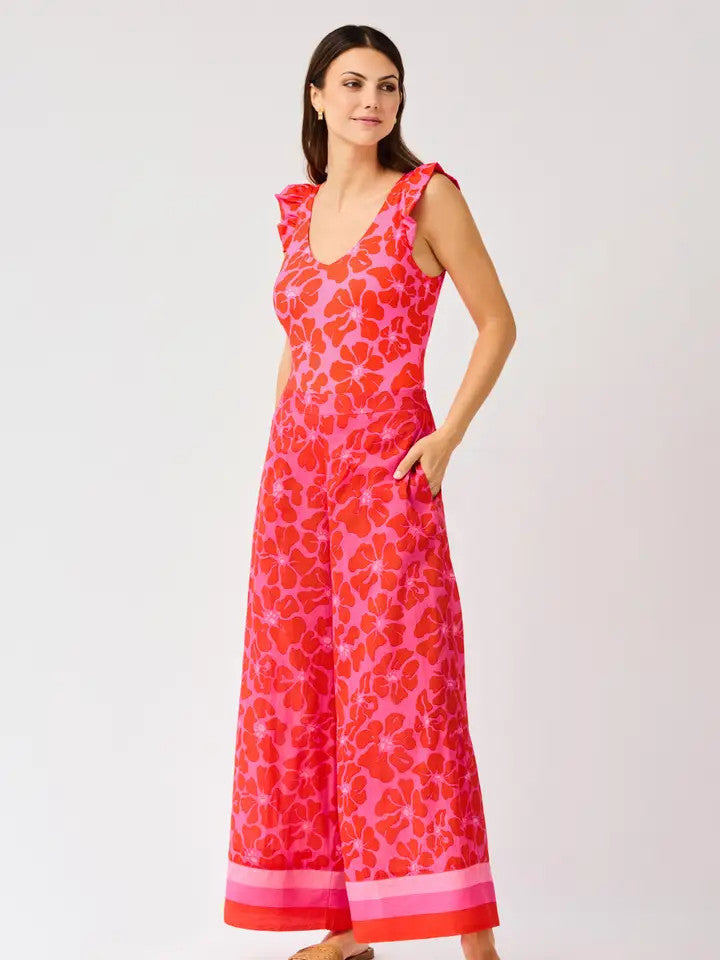 Mary Square Women's Valerie Beach Pants - Garden Samba Pink