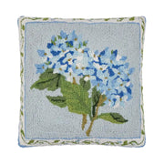 Peking Handicraft Blue Hydrangea Hook Pillow