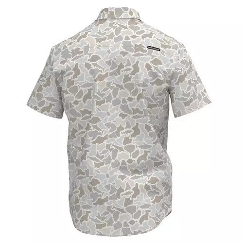 Local Boy Men's Lowcountry Button Up Shirt - Saltwater Camo
