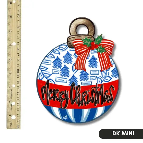 DK Designs Blue and White Bulb Mini