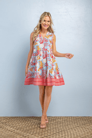Mud Pie Women's SaraJane Sleeveless Dress - Coral