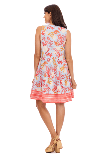 Mud Pie Women's SaraJane Sleeveless Dress - Coral