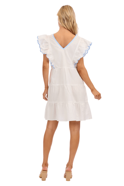 Mud Pie Women's Ralphy Dress - White