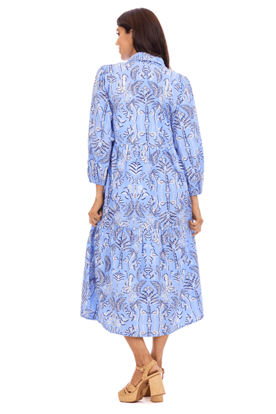 Mud Pie Women's Booker Midi Dress - Blue