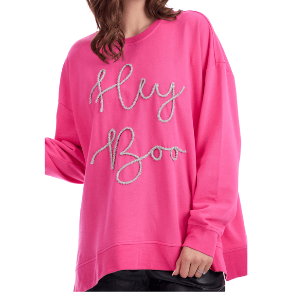 Mud Pie Women's Halloween Sparkle Sweatshirt