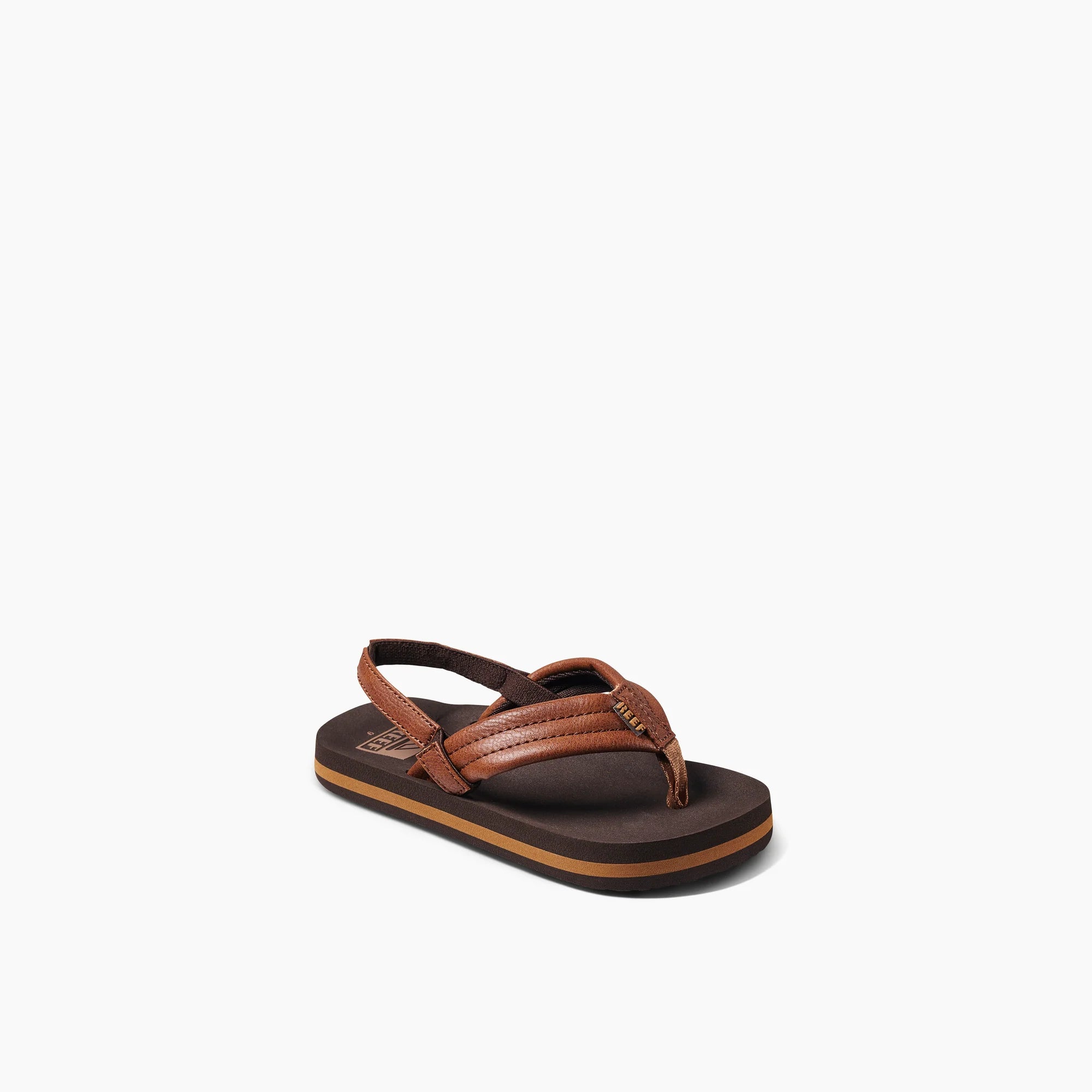 Reef Boy's Little Ahi Sandals - Brown