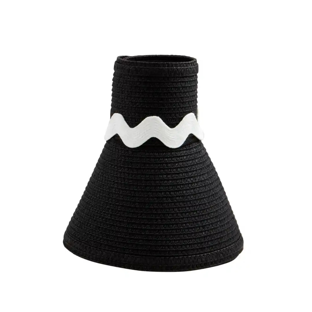 Mud Pie Ric Rac Packable Visor - Black