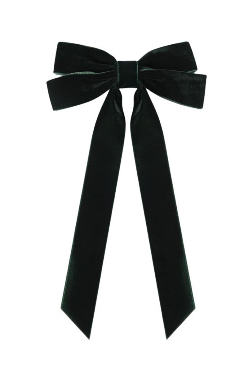 Swan Madchen Velvet Ribbon Bow Hair Clips