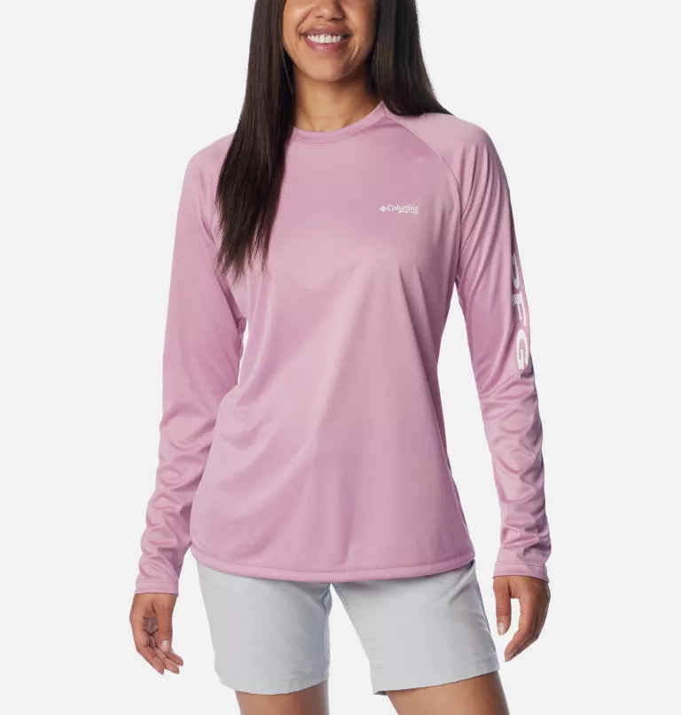 Columbia Women's Tidal Tee PFG Heather Long Sleeve