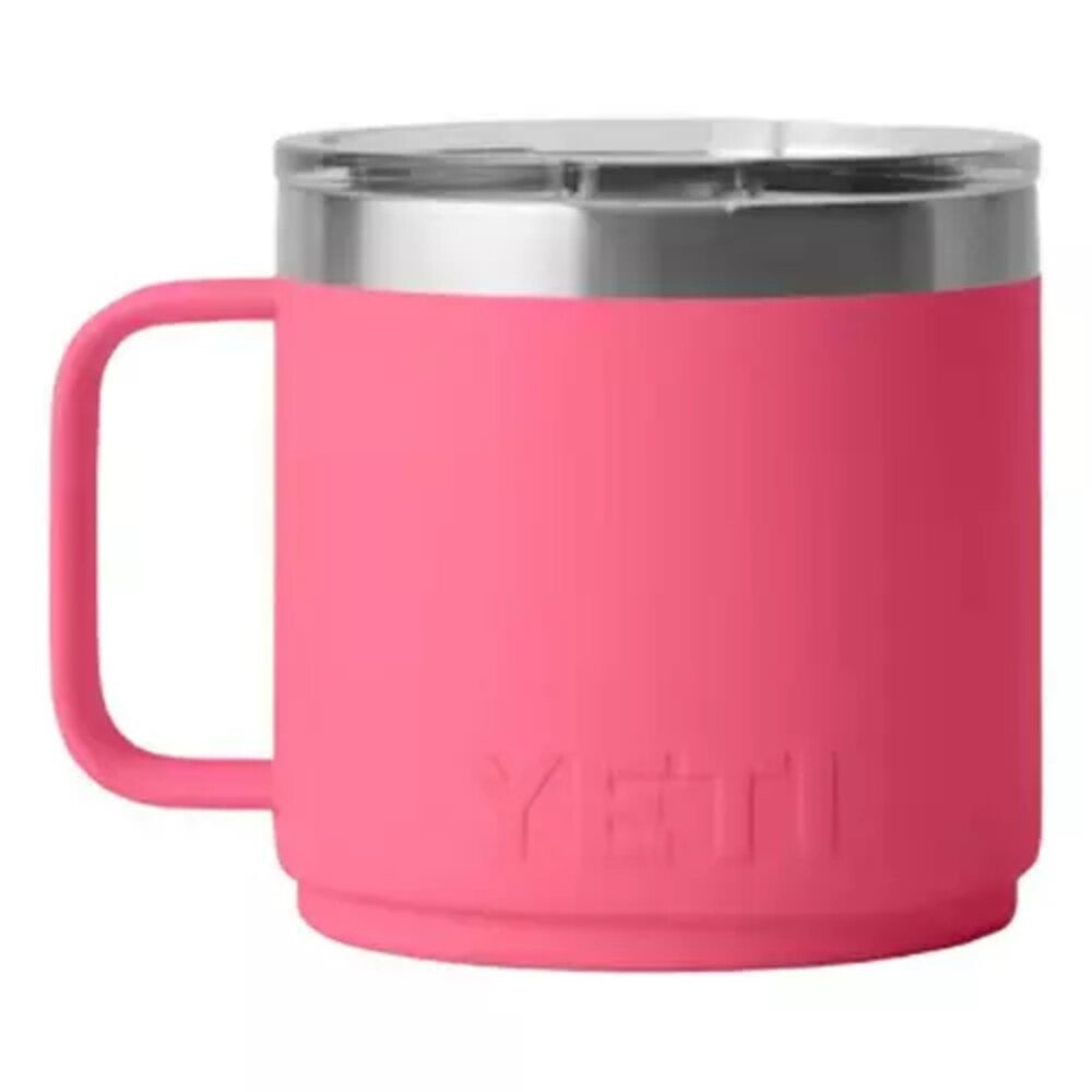 YETI Rambler 14 oz Stackable Mug with Ceramic Lining - Tropical Pink