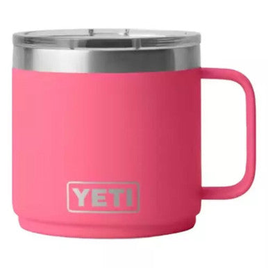 YETI Rambler 14 oz Stackable Mug with Ceramic Lining - Tropical Pink