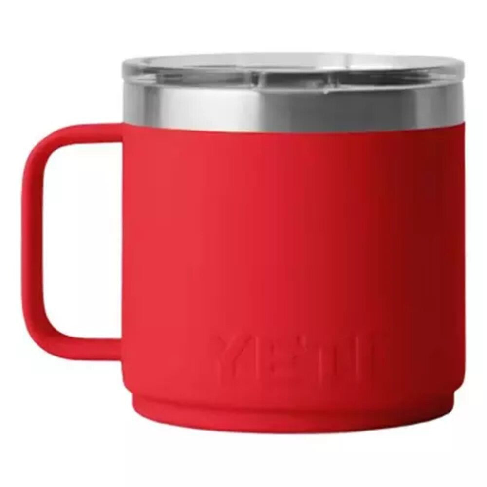 YETI Rambler 14 oz Stackable Mug with Ceramic Lining - Rescue Red