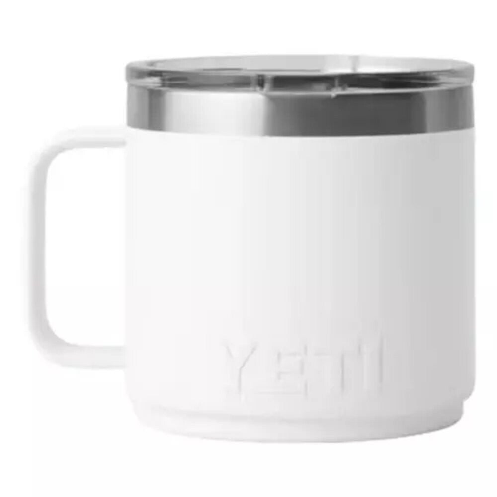 YETI Rambler 14 oz Stackable Mug with Ceramic Lining - White